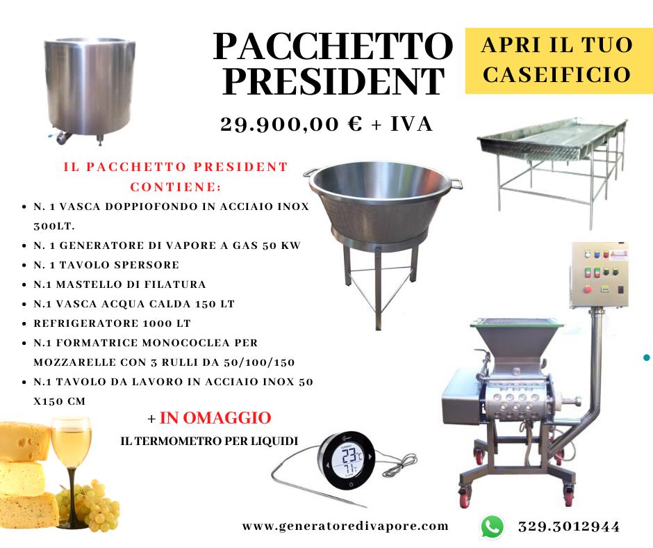 Pacchetto President per caseificio aitec